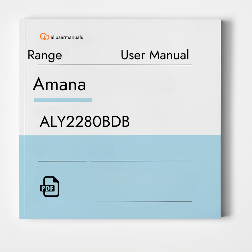 Amana Range ALY2280BDB Manual