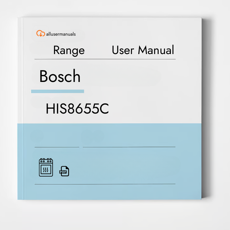 Bosch Range HIS8655C Manual