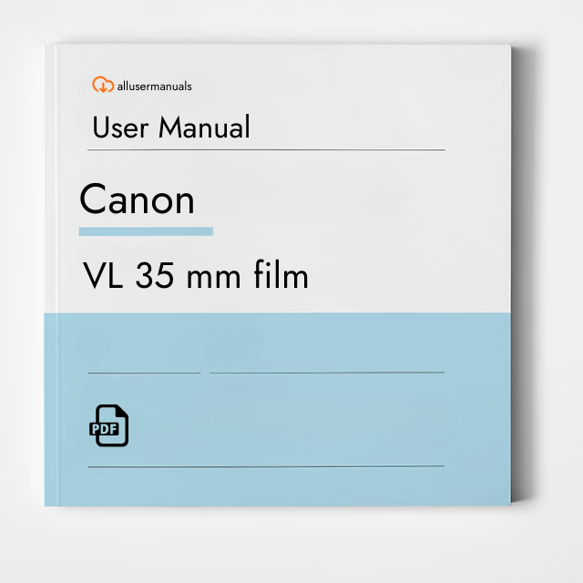 Canon Camera VL 35 mm film Manual