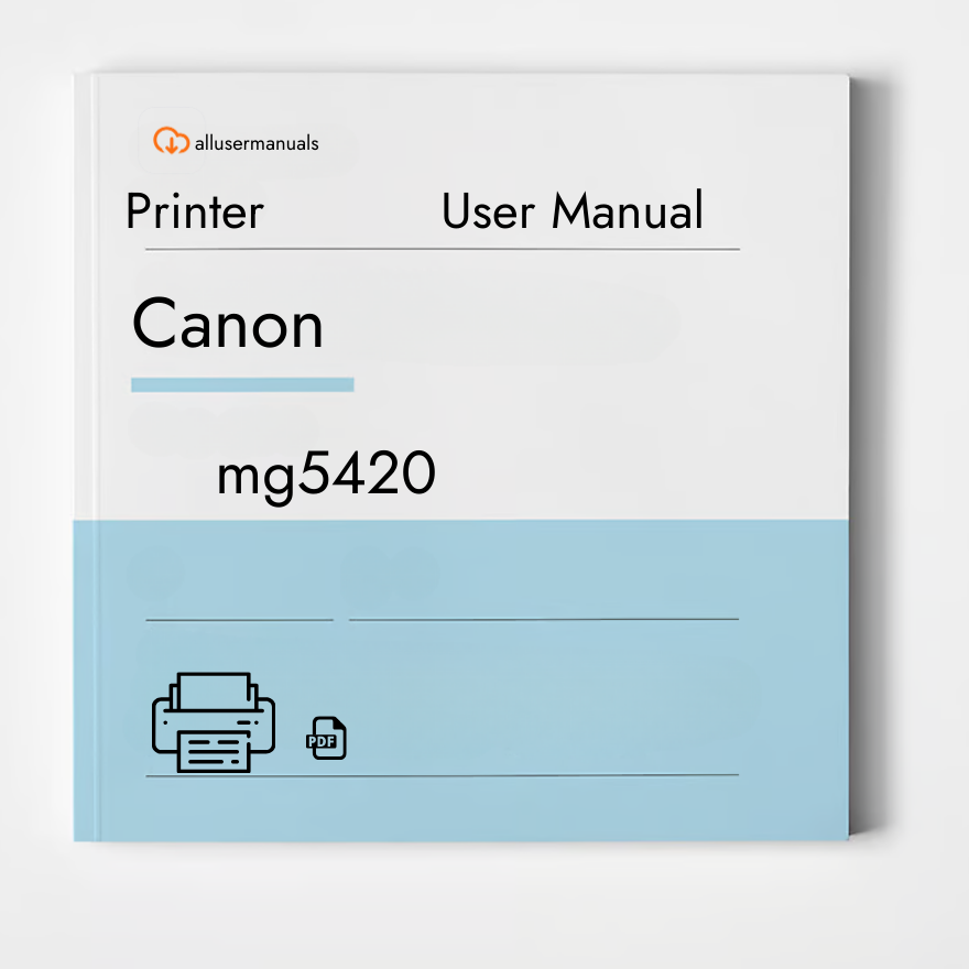 Canon Printer mg5420 Manual