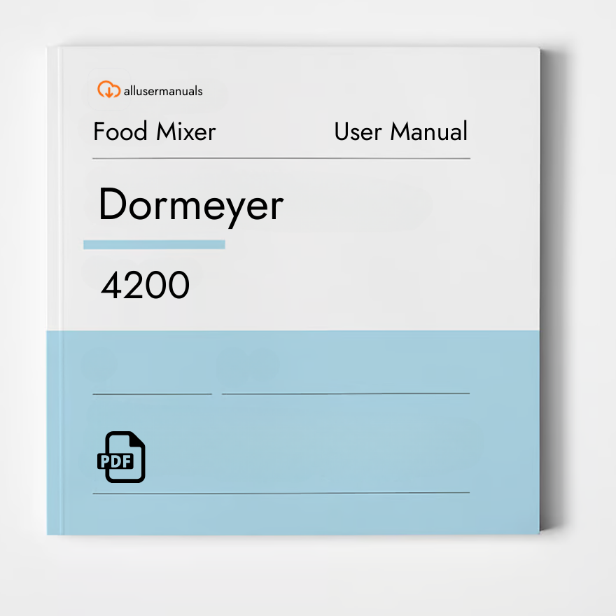 Dormeyer Food Mixer 4200 Manual