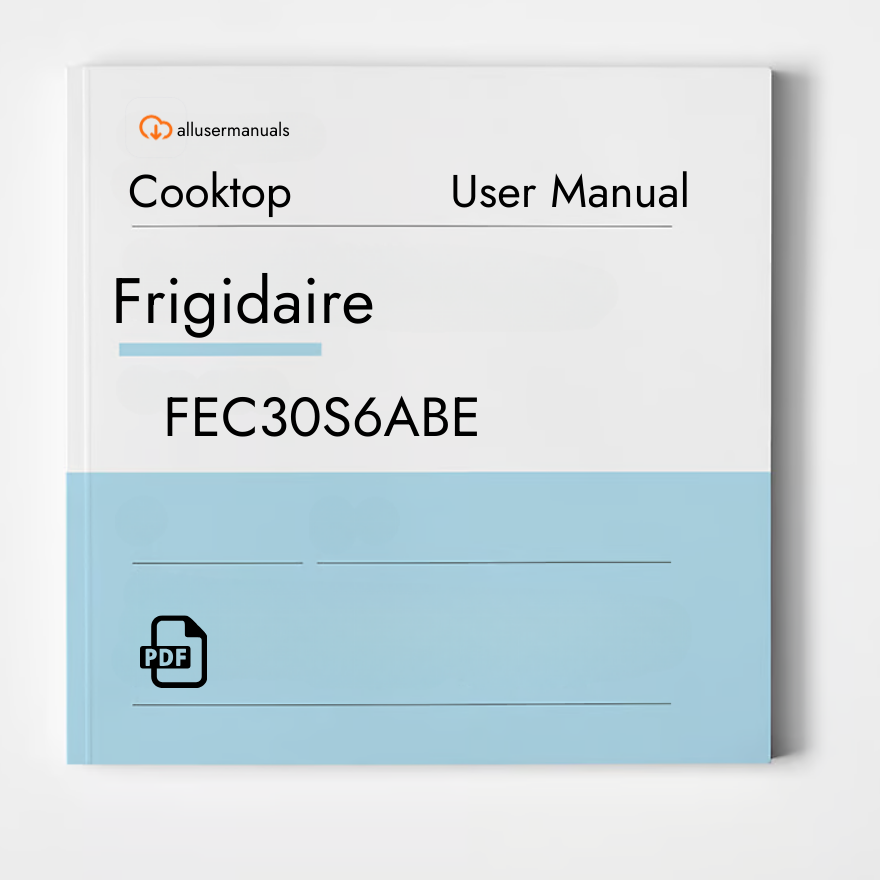 Frigidaire Cooktop FEC30S6ABE Manual