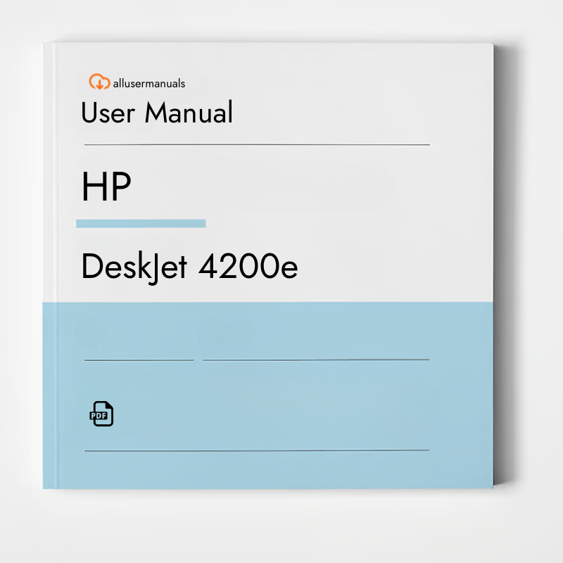 HP Keyboard DeskJet 4200e Manual