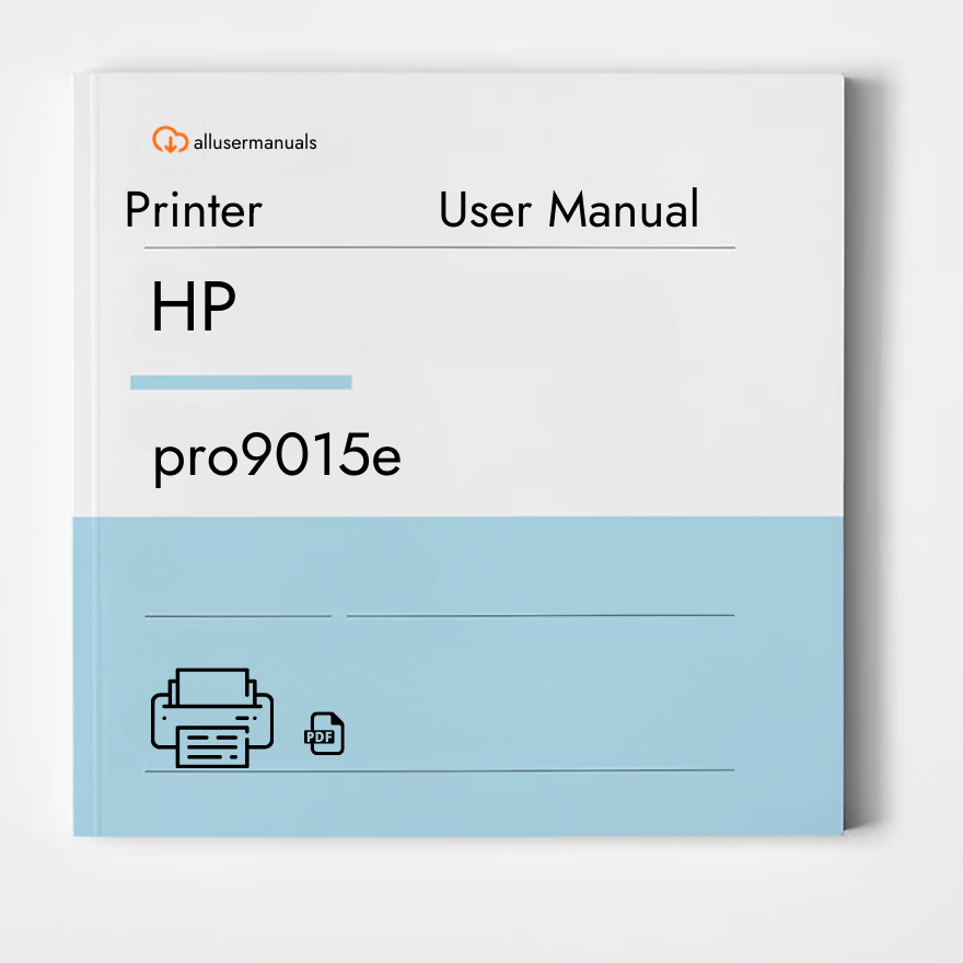 HP Printer pro9015e Manual