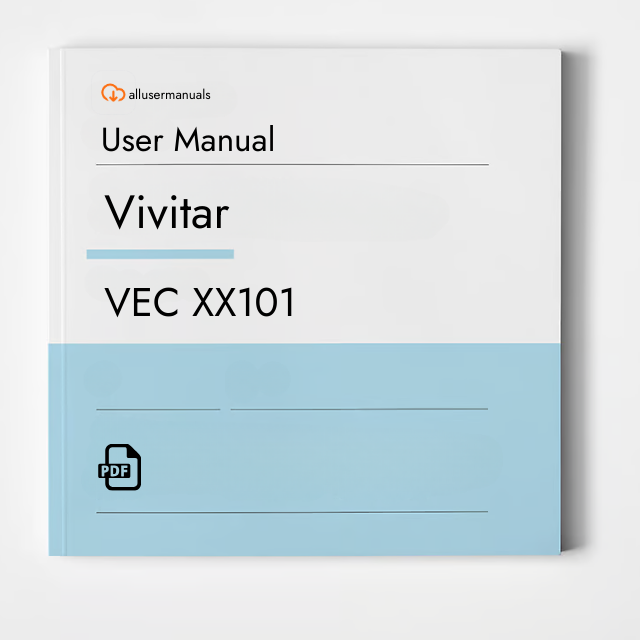 Vivitar Camera VEC XX101 Manual