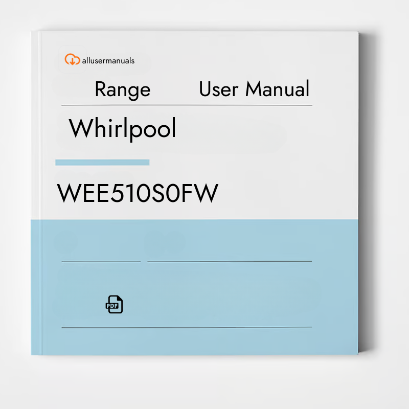 Whirlpool Range WEE510S0FW Manual
