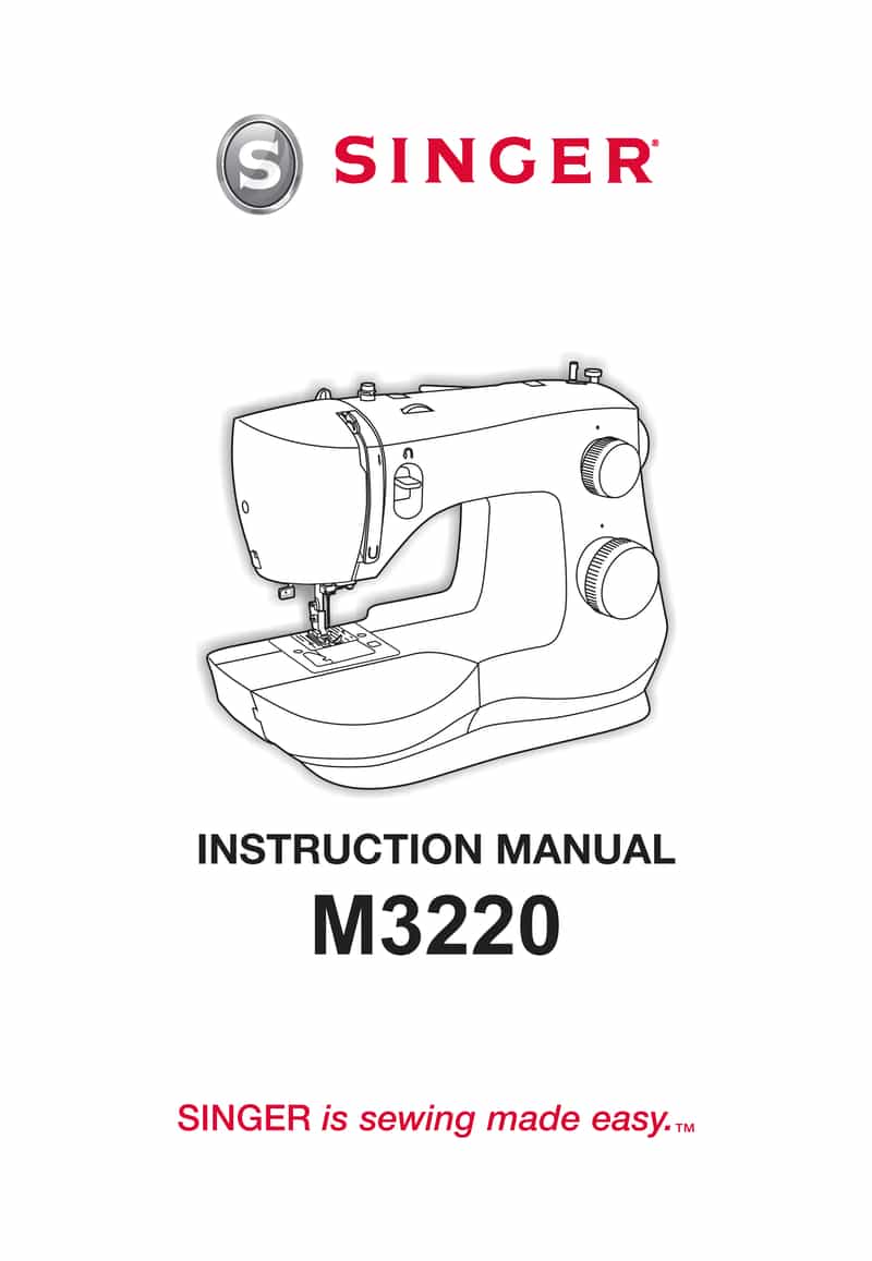 Singer Sewing Machine m3220 Manual