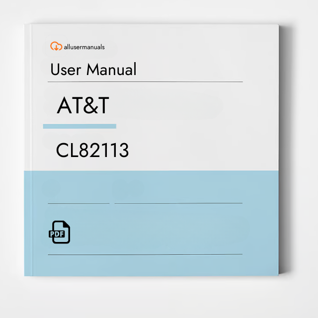 AT&T Phone CL82113 Manual