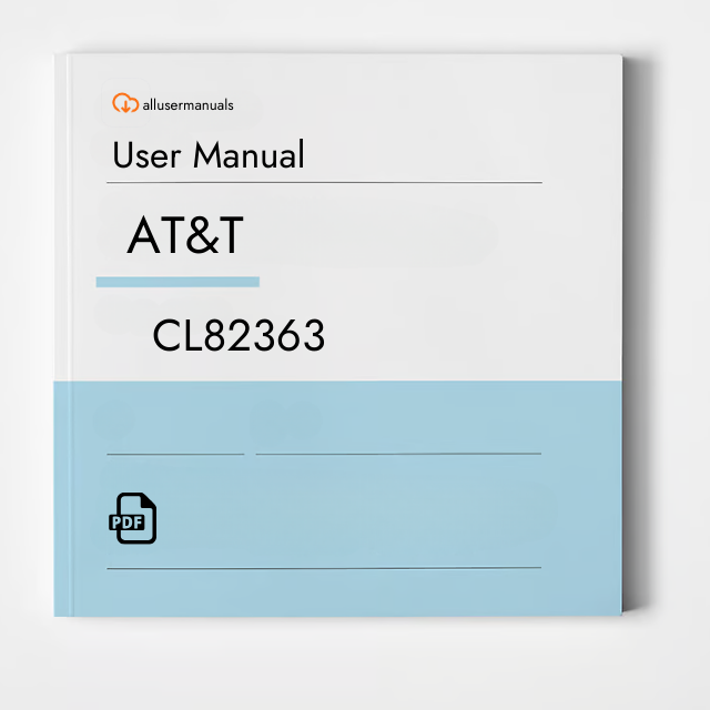 AT&T Phone CL82363 Manual