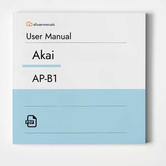 Akai Turntable AP-B1 Manual