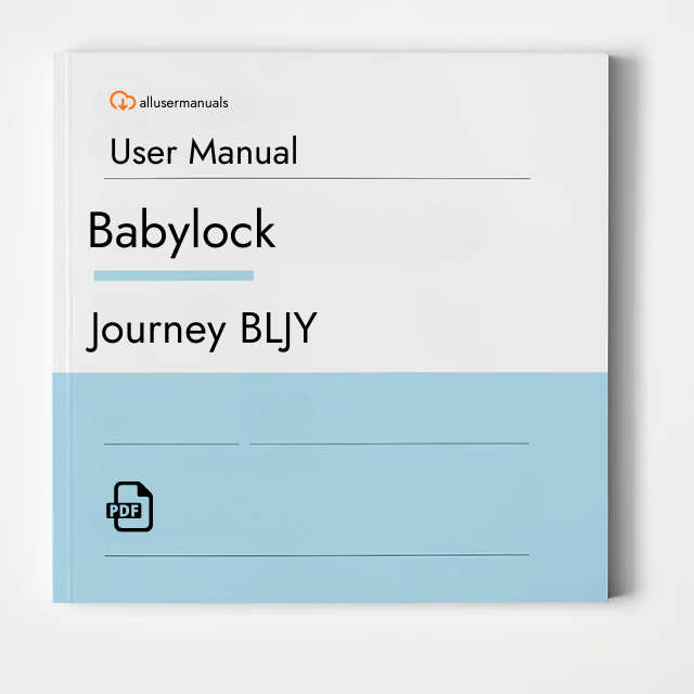 Babylock Sewing Machine Journey BLJY Manual