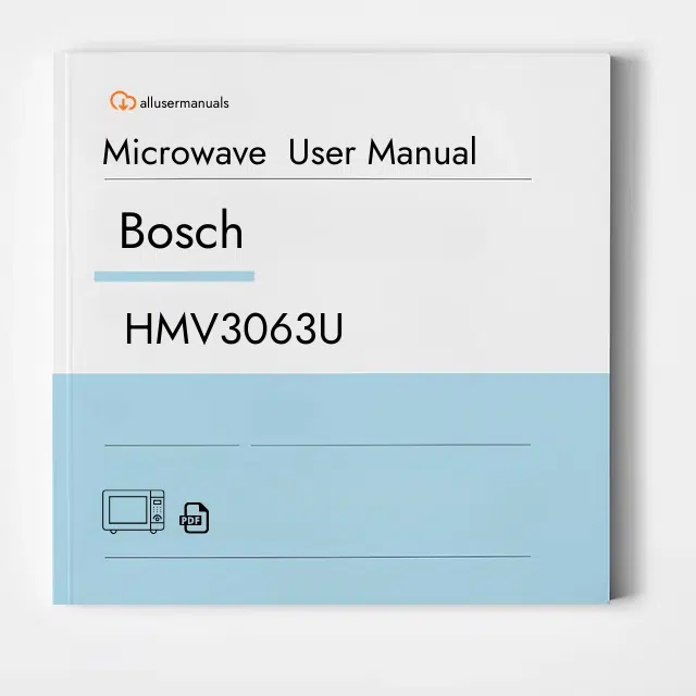 Bosch Microwave HMV3063U Manual