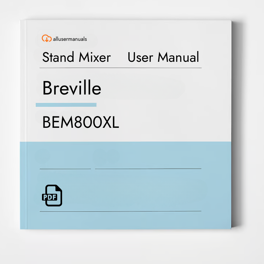 Breville Food Mixer BEM800XL Manual