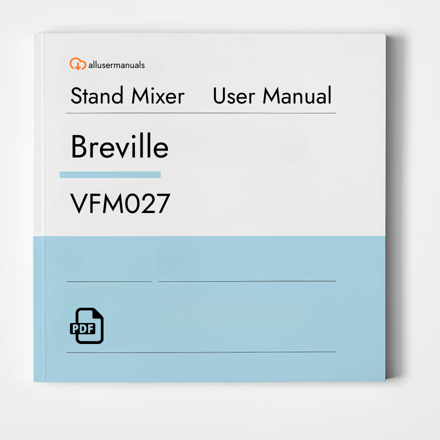 Breville Food Mixer VFM027 Manual