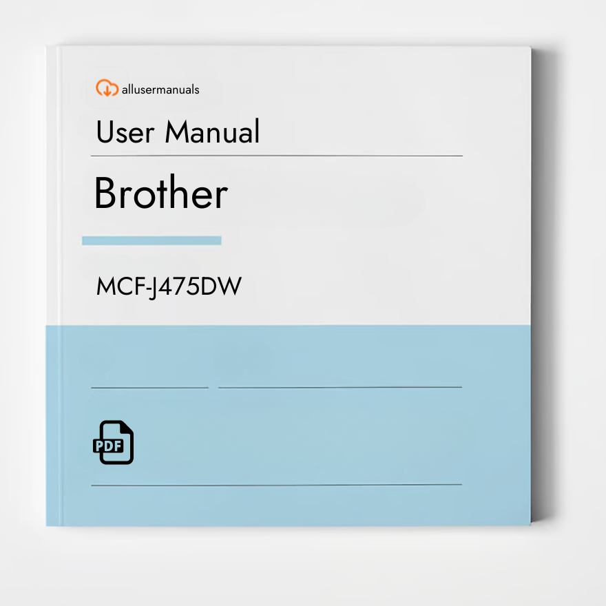 Brother Printer MCF-J475DW Manual