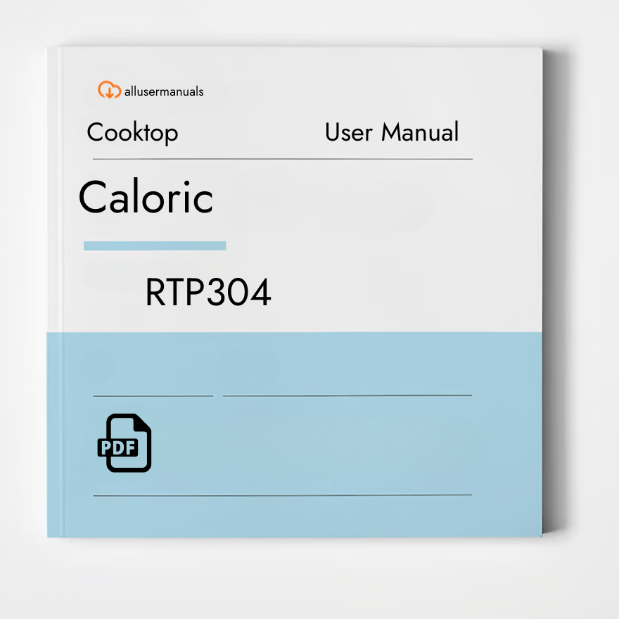 Caloric Cooktop RTP304 Manual