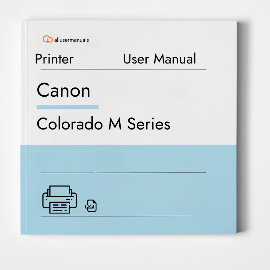Canon Printer colorado m serie Manual