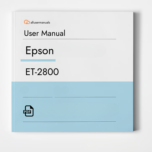 Epson Printer et-2800 Manual