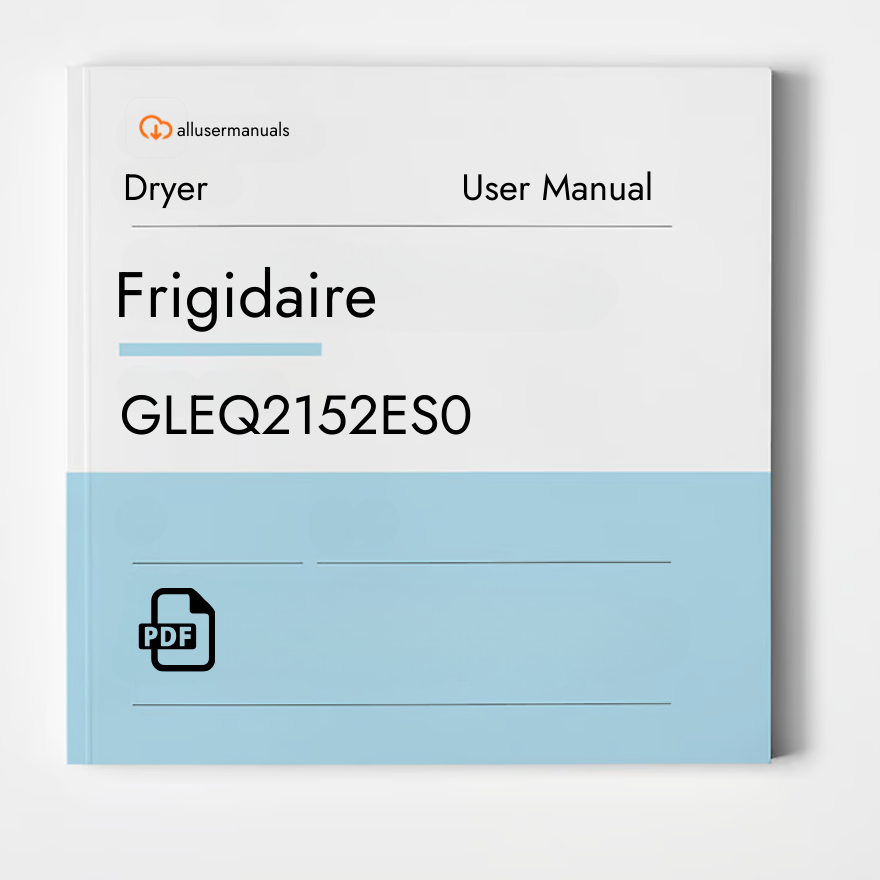 Frigidaire Dryer AEQ6700FS0 Manual