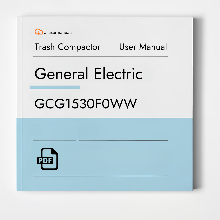 GE Garbage Disposal GCG1530F0WW Manual