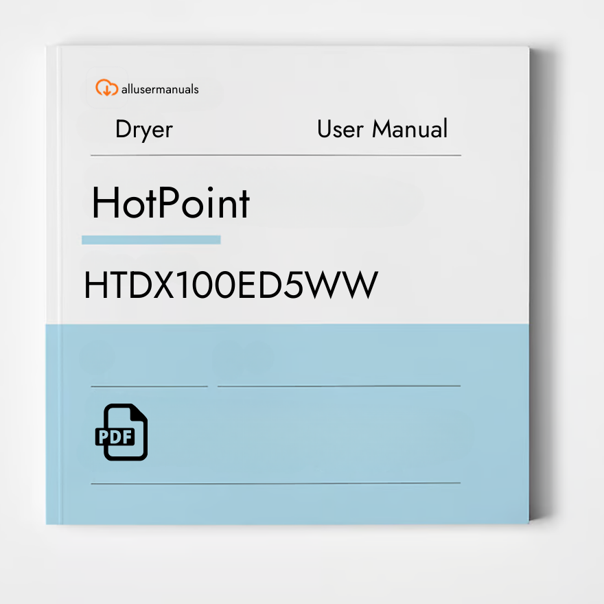 HotPoint Dryer HTDX100ED3WW Manual