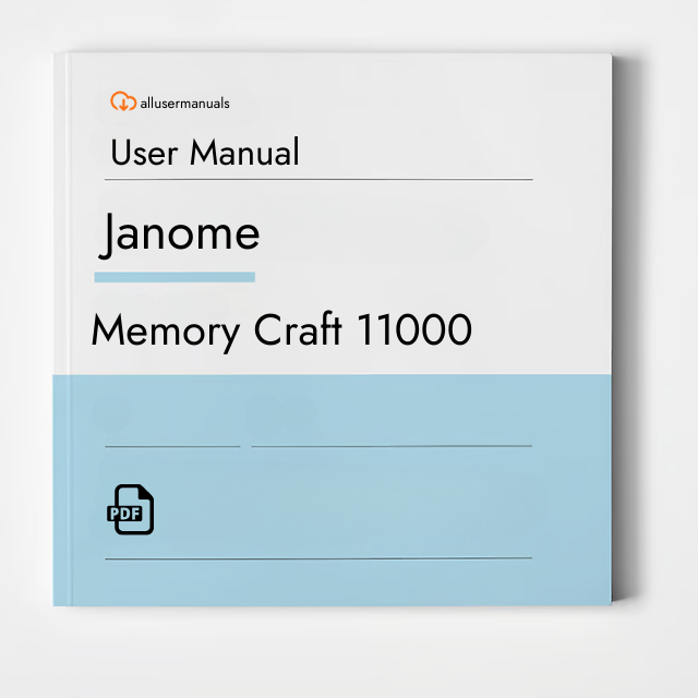Janome Sewing Machine Memory Craft 11000 Manual