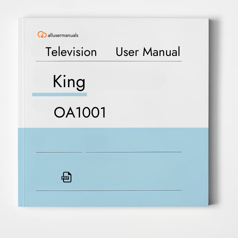 King Television OA1001 Manual