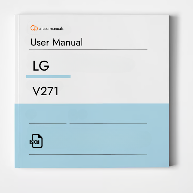 LG DVD Player V271 Manual