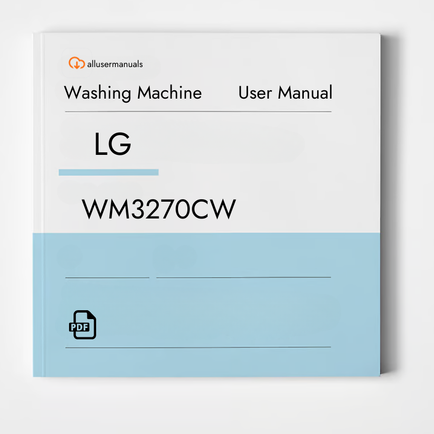 LG Washing Machine WM3270CW Manual