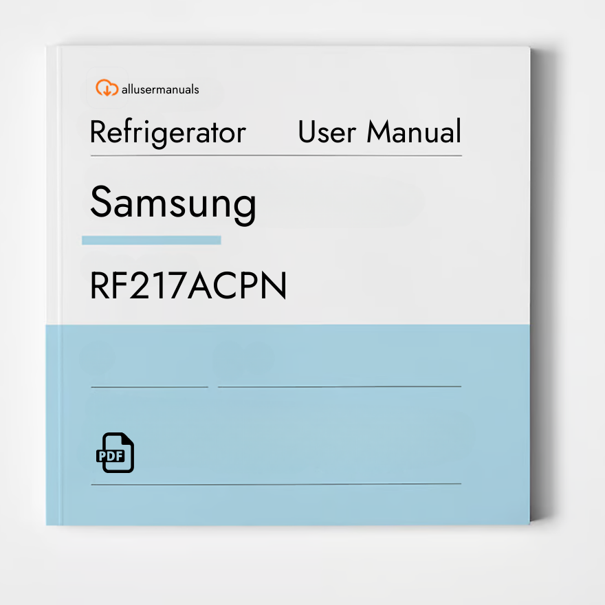 Samsung Refrigerator RF217ACPN Manual