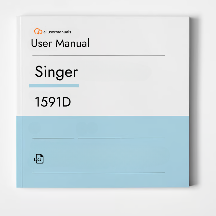 Singer Sewing Machine 1591D Manual