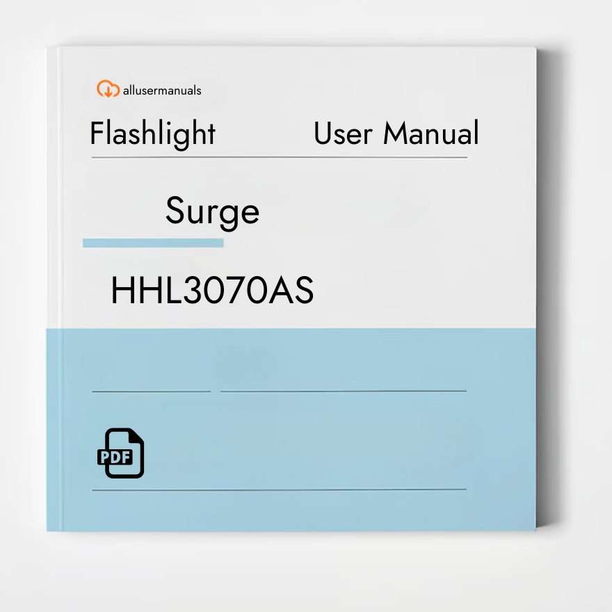 Surge Flashlight HHL3070AS Manual