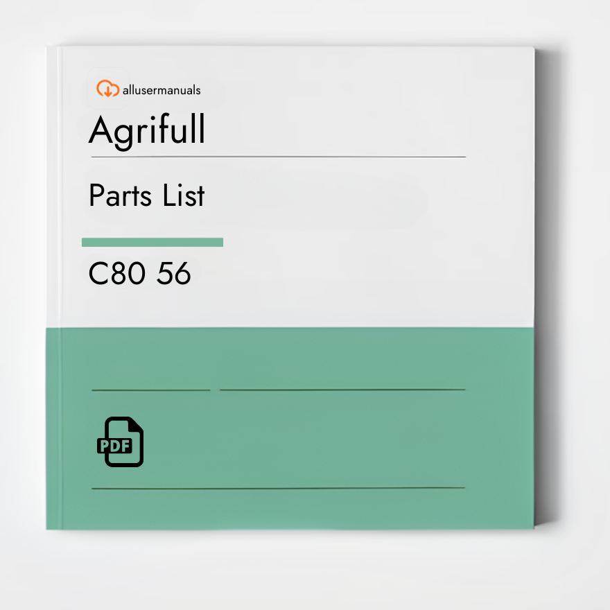Agrifull Tractors C80 56 Manual