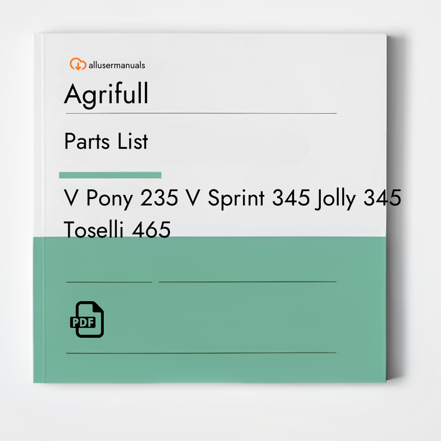Agrifull Tractors V Pony 235 Manual