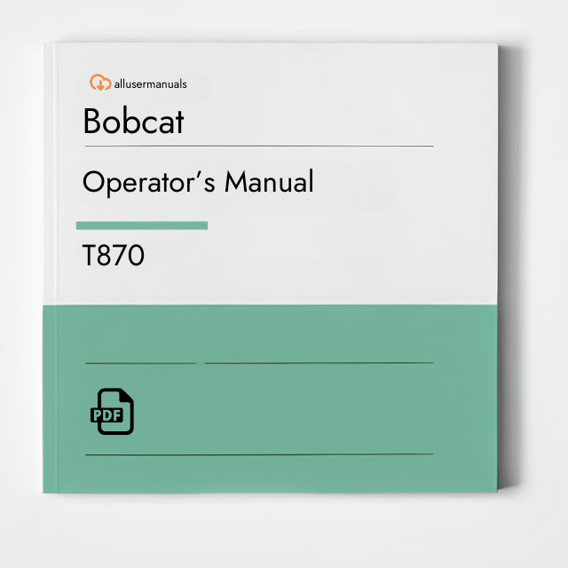 Bobcat Track Loaders T870 Manual