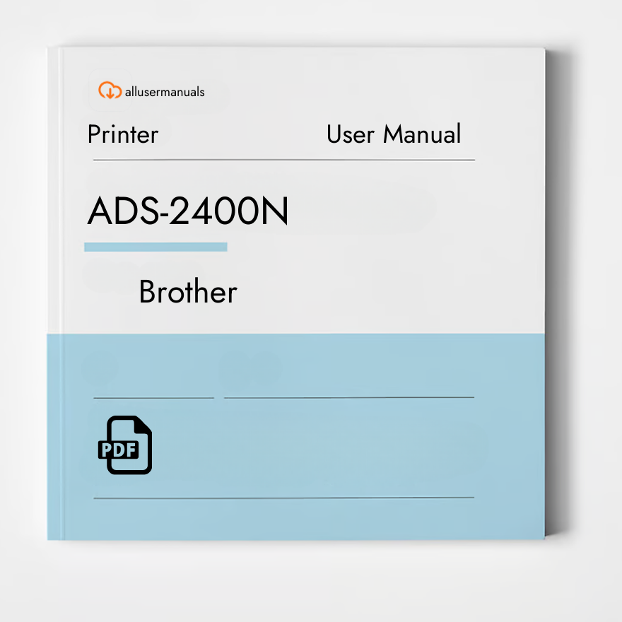 Brother Printer ADS-2400N Manual