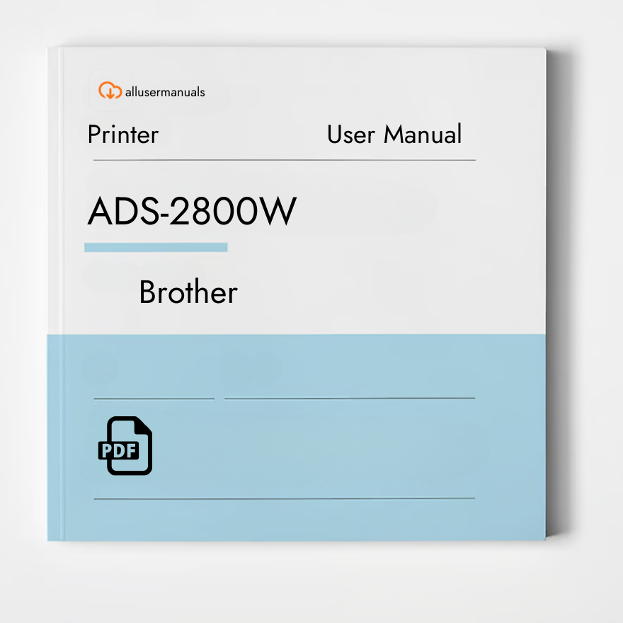 Brother Printer ADS-2800W Manual
