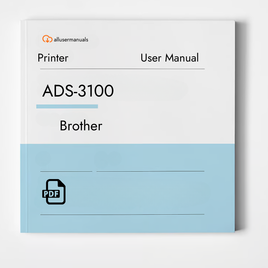 Brother Printer ADS-3100 Manual