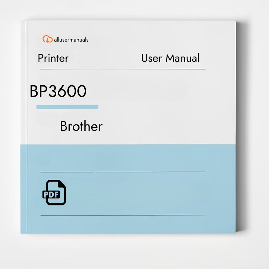Brother Printer BP3600 Manual
