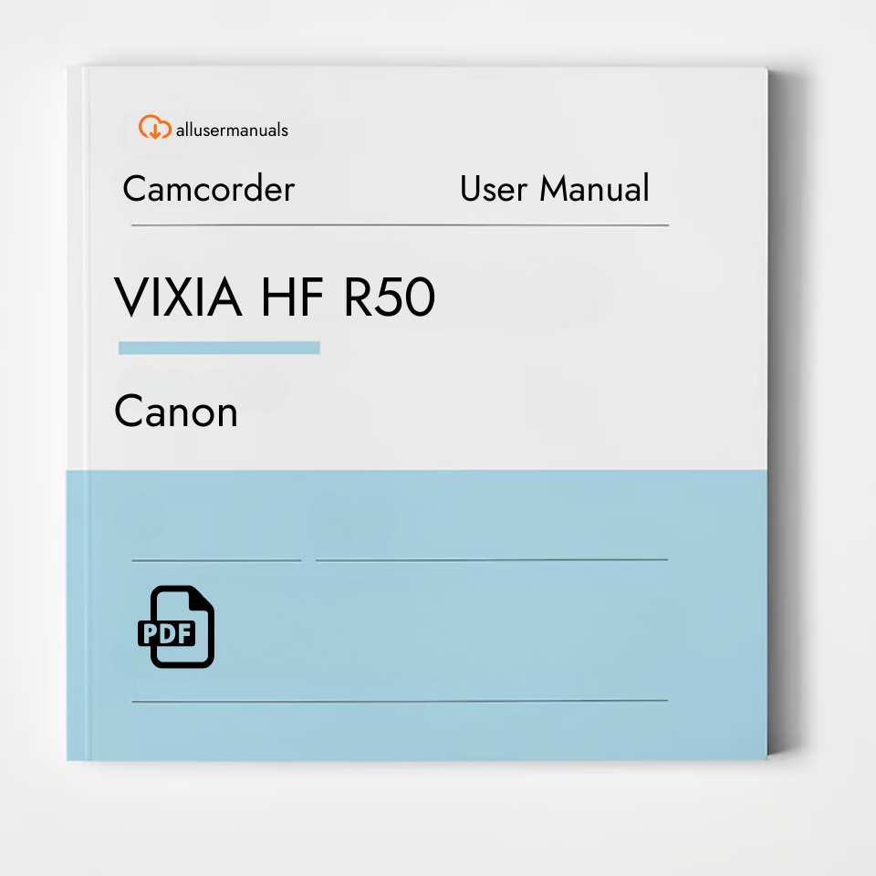 Canon Camcorder VIXIA HF R50 Manual