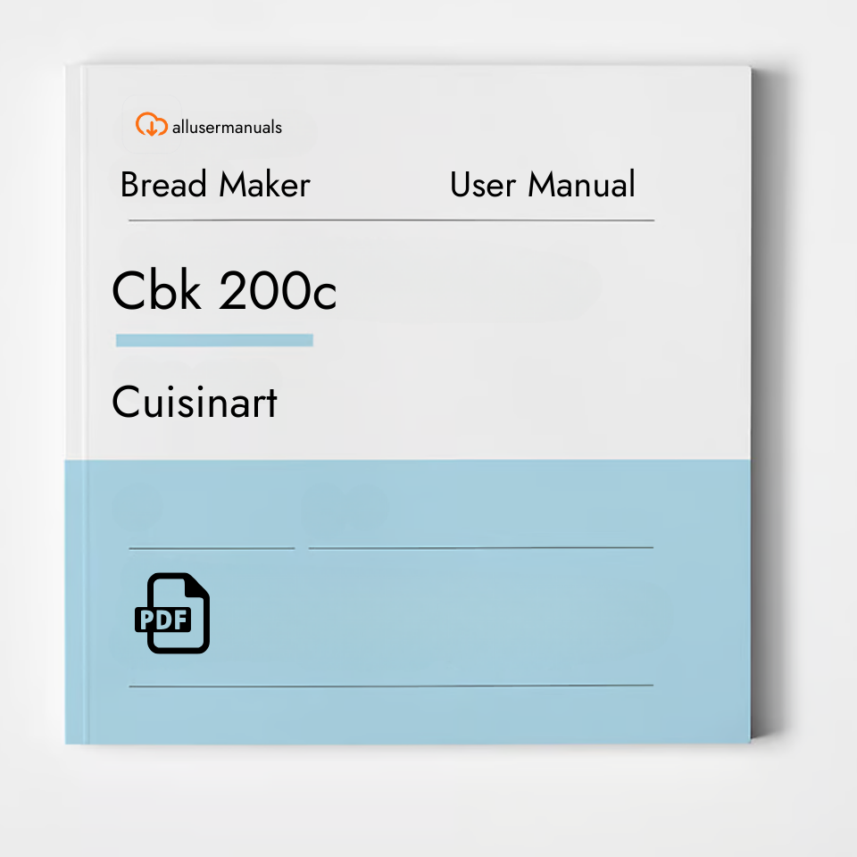 Cuisinart Bread Maker Cbk 200c Manual