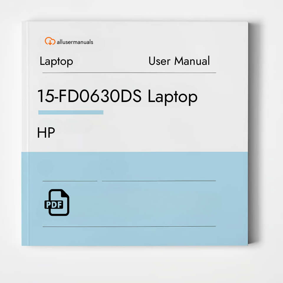 HP Laptop 15-FD0630DS LAPTOP Manual