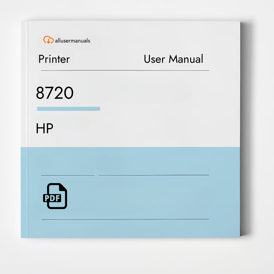 HP Printer 8720 Manual