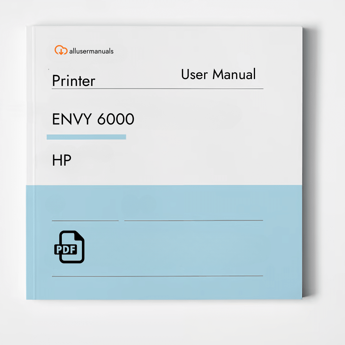 HP Printer ENVY 6000 Manual