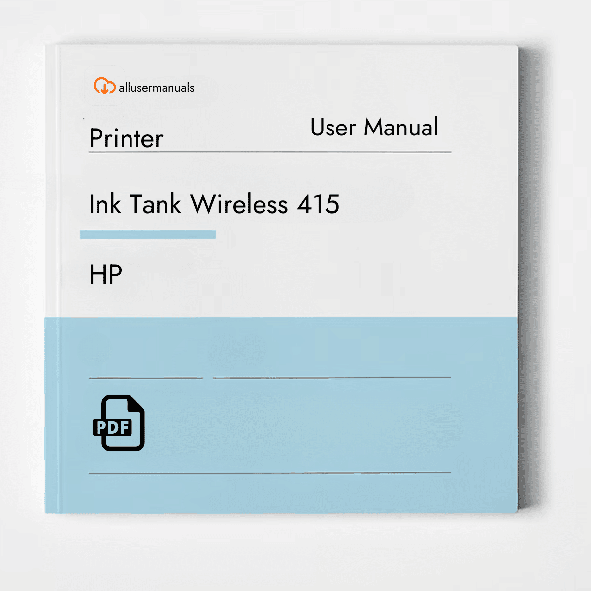 HP Printer Ink Tank Wireless 415 Manual