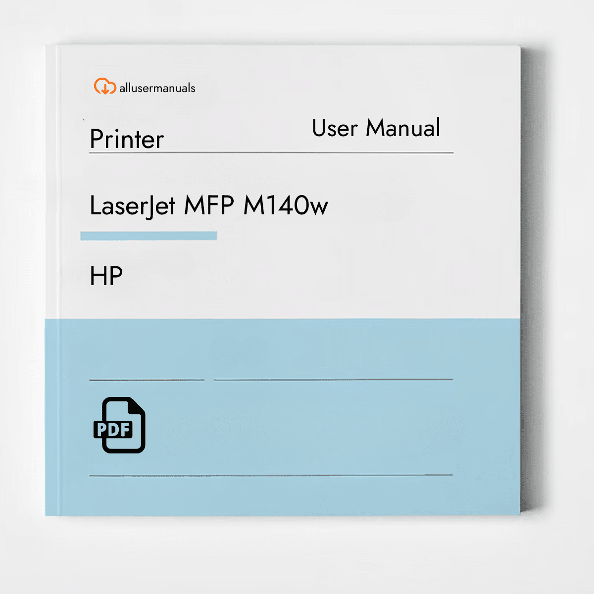 HP Printer LaserJet MFP M140w Manual