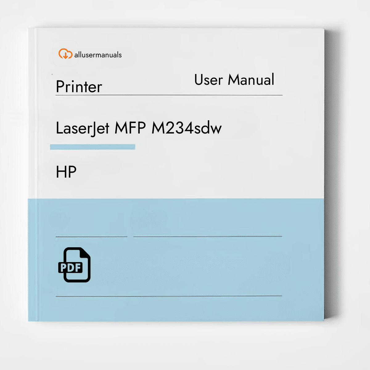 HP Printer LaserJet MFP M234sdw Manual