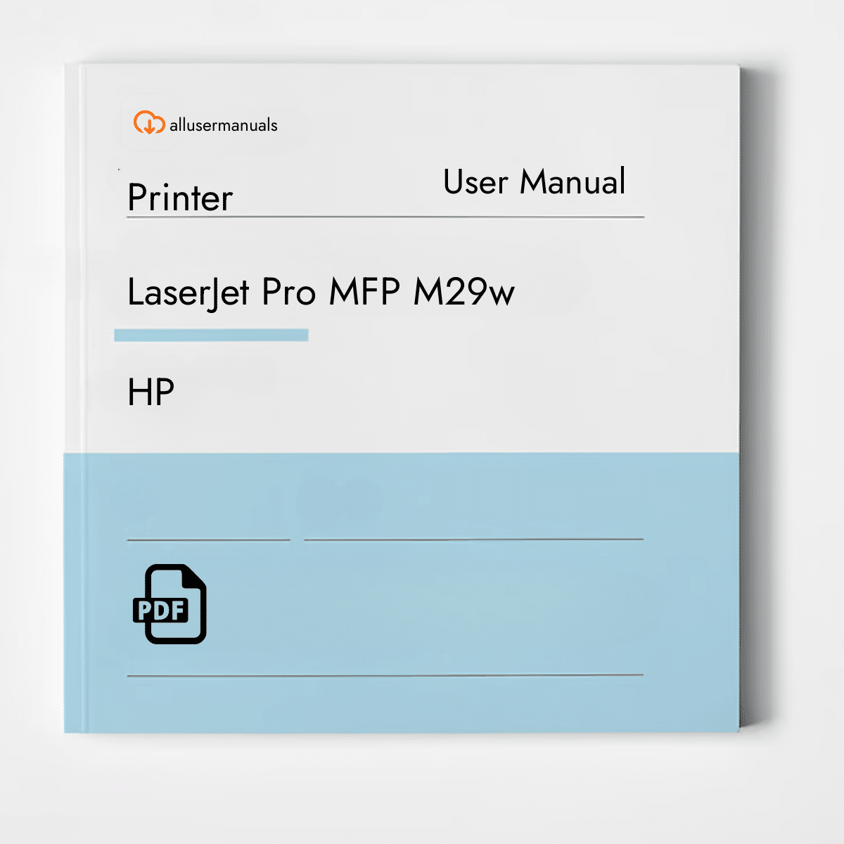 HP Printer LaserJet Pro MFP M29w Manual