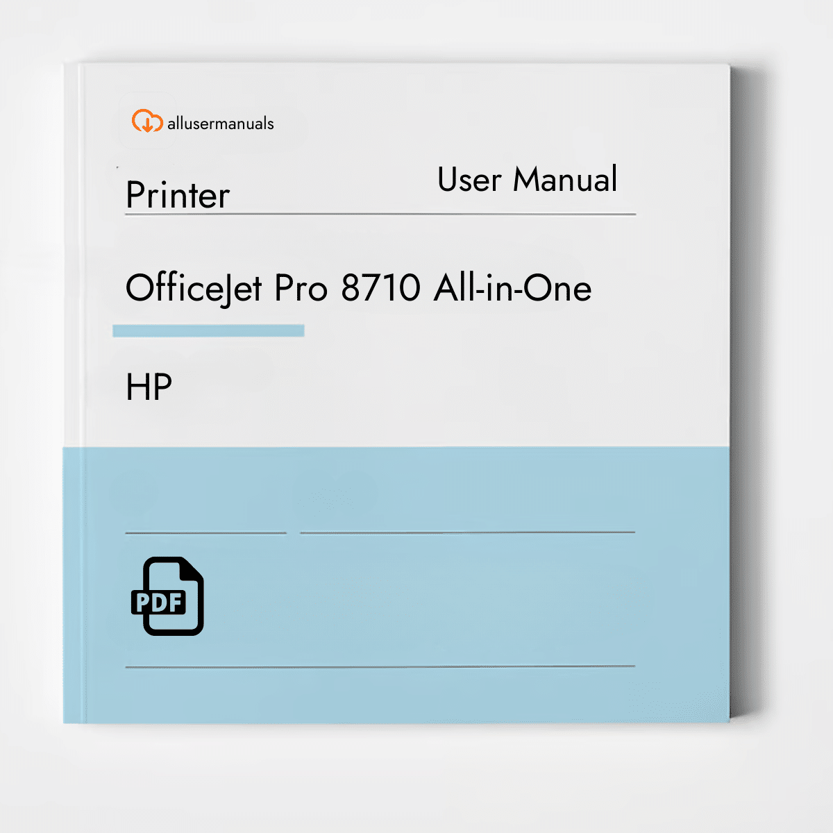 HP Printer OfficeJet Pro 8710 All-in-One Manual