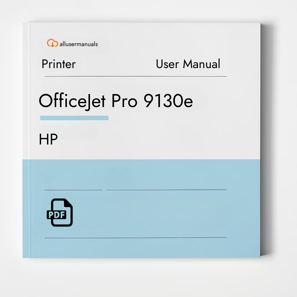 HP Printer OfficeJet Pro 9130e Manual